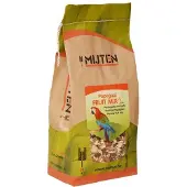 Mijten Papegaaienvoer Fruitmix - Complete Voeding Grote Parkieten Papegaaien - Vogelvoer met Fruit - 1.5kg
