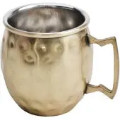 COSY&TRENDY MINI MOSCOW MUG S4 6X4X5CM GOUD GEHAMERD