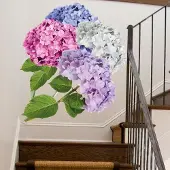 Imagicom muursticker Hydrangea 50 x 70 cm vinyl groen/lila