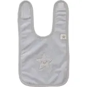 Pericles slabbetje Star 32 cm small grijs