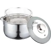 Peterhof frituurpan 24 x 20 cm rvs zilver 3 delig