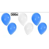 Themaparty 300x Ballonnen blauw/wit/blauw