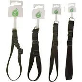 Beeztees nylon halsband verstelbaar 20mmX45-60cm zwart