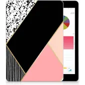 B2Ctelecom Apple iPad 9.7 2018 | 2017 Back Cover Zwart Roze Vormen