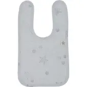 Pericles slabbetje Star small 32 cm lichtgrijs