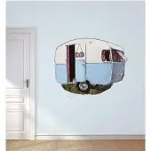 VAN IKKE Muursticker caravan