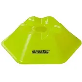 Sportec afbakenbollen hexagonaal 10 stuks neongeel