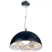Linea Verdace Hanglamp Moonface Ø50cm - zwart / zilver - 60w E27