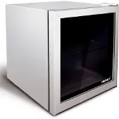 Husky KK50-281-NL-HU - Mini Koelkast - Met Glazen Deur - 50 Liter - Zilver