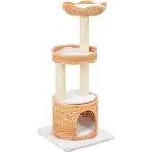 vidaXL Kattenkrabpaal met sisal krabpaal natuurlijk wilgenhout