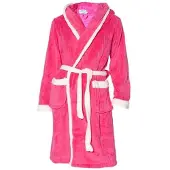 Badrock Badjas capuchon roze maat L/XL