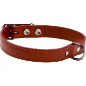 Adori Halsband leer met print 1,4x35 cm Rood