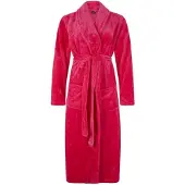 Badrock roze badjas XL/XXL - fleece badjas dames - sjaalkraag