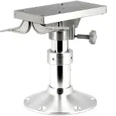 VETUS Sliding Gas Adjustable Seat Foot Zilver 30-40 cm