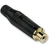Amphenol ACJR-BLK RCA Connector | Female | Zwart