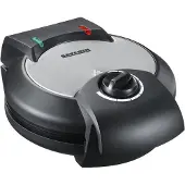 Severin WA 2103 Wafelijzer Met handmatige temperatuursinstelling RVS (geborsteld), Zwart