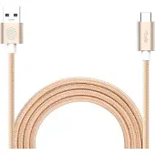 NILLKIN Elite USB-C kabel 1 meter sterk nylon goud