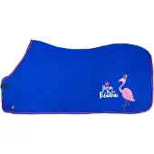 PFIFF fleecedeken Fabulous Flamingo 125 Blauw