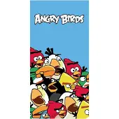Angry birds Crowd Strandlaken - 75x150 cm - Blue