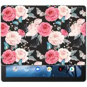 B2Ctelecom Lenovo Tab E10 Siliconen Hoesje Butterfly Roses