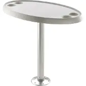 VETUS Ovale Tafel Met Vaste Voet 68 Cm