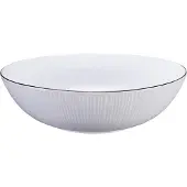 Tokyo Design Studio - Nippon White - Goude Kom 23x6.5cm 1300ml Lijnen Wit Goud