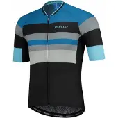 Rogelli Wielershirt KM Peak Zwart/Blauw 2XL