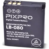 Kodak Pixpro LB-080 (Batterij), Stroomvoorziening voor de camera, Zwart