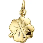 Trendjuwelier huiscollectie 4005611 Gouden bedel klaver
