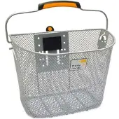 New Looxs Toscane TurnLock Afneembare Fietsmand Stuur - 19 liter - Staal - Zilver