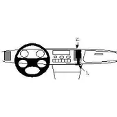 Brodit ProClip houder geschikt voor Saab 900 1983-1993 Center mount