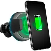 SBS Wireless Clamp circular phone Car Holder Qi charger 10W