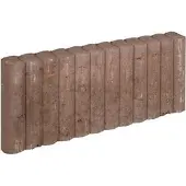 Gardenlux 10 stuks! Mini palissadeband bruin 6x25x50 cm