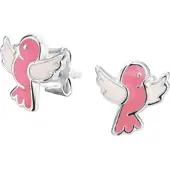 Trendjuwelier huiscollectie TFT Oorknoppen Vogel Zilver Gerhodineerd Glanzend 8 mm x 8 mm