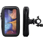 Shop4 - Samsung Galaxy A20e Fietshouder Stuur Spatwaterdicht Zwart