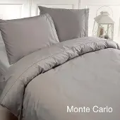 Papillon Dekbedovertrek Monte Carlo Grijs Percal-200 x 200 / 220 cm | 2-Persoons