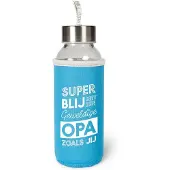 Miko Opa Waterfles Glas met isolatie