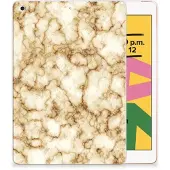 B2Ctelecom Apple iPad 10.2 | iPad 10.2 (2020) | 10.2 (2021) Tablet Back Cover Marmer Goud