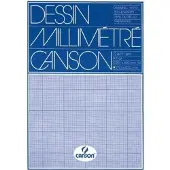 Canson Millimeterblok a4 blauw 50 vel