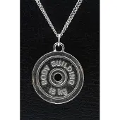 MOOYE ® - Collectie Zilveren Halterschijf 15 kg ketting hanger