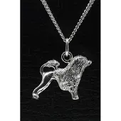MOOYE ® - Collectie Zilveren Cao de aqua ketting hanger - groot