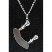 MOOYE ® - Collectie Zilveren Kaasmes ketting hanger