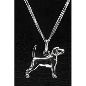 MOOYE ® - Collectie Zilveren Beagle ketting hanger - groot