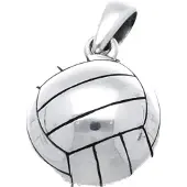 MOOYE ® - Collectie Zilveren Volleybal kettinghanger