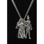 MOOYE ® - Collectie Zilveren Bruidspaar ketting hanger