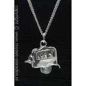 MOOYE ® - Collectie Zilveren Draaiorgel 3D ketting hanger