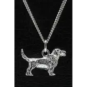 MOOYE ® - Collectie Zilveren Basset griffon vendeen petit ketting hanger - groot