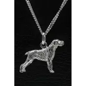 MOOYE ® - Collectie Zilveren Cesky fousek ketting hanger - groot