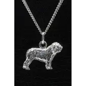 MOOYE ® - Collectie Zilveren Perro de Aguas ketting hanger - groot