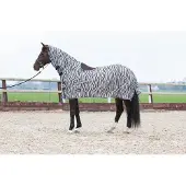 Harry's Horse Zebra Gray uitrij-vliegendeken Onderlengte: 165 cm